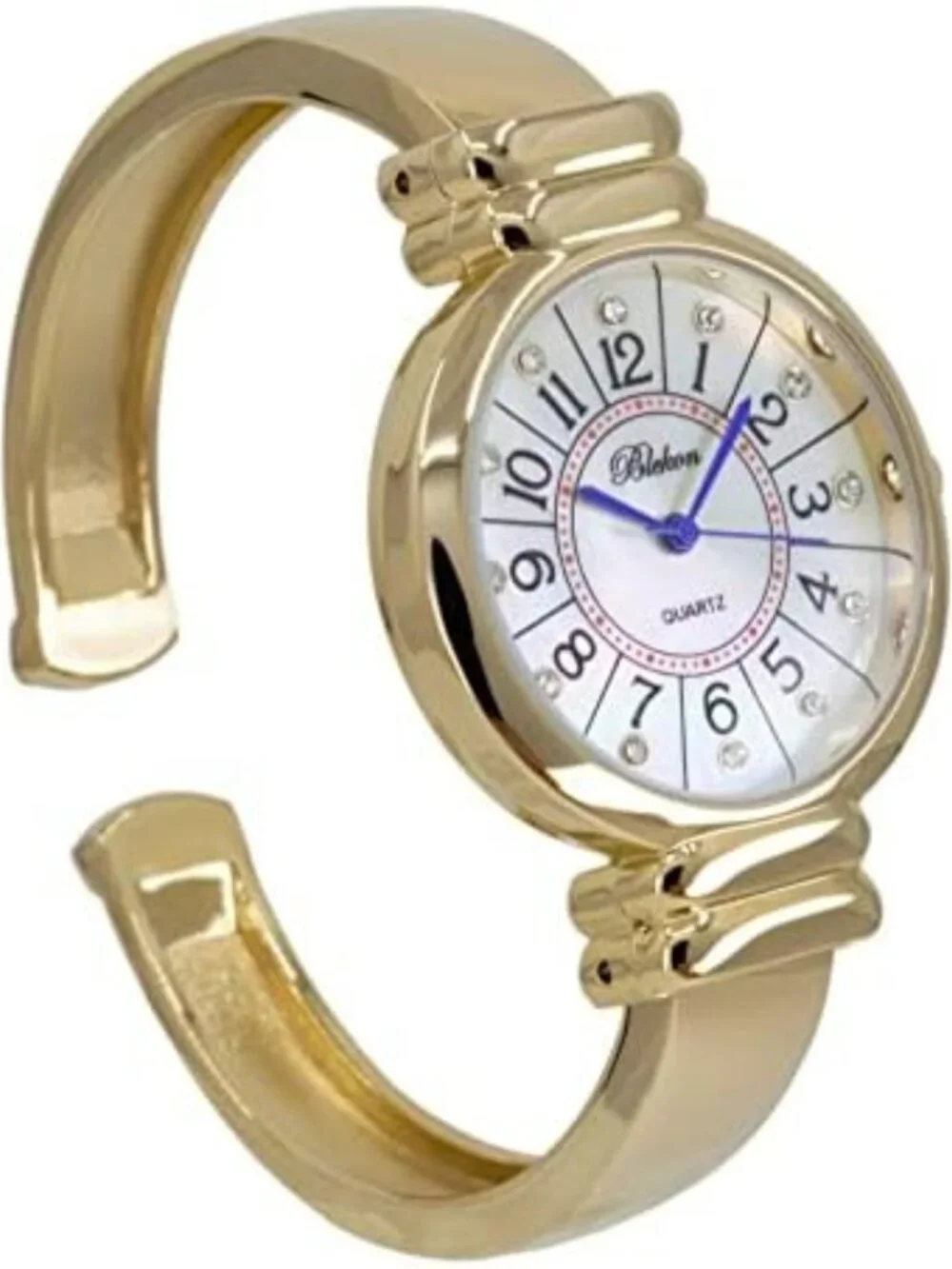 Elegant Mother of Pearl Cuff Bracelet Watch for Women - 31mm Japanese Quartz